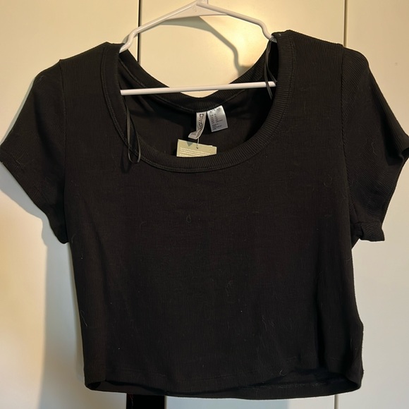 Divided - ribbed cropped tee - Picture 1 of 2
